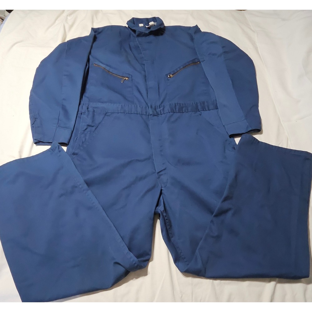 Dickies Coveralls Mens XL Navy Blue Long Sleeve Workwear Utility Jumpsuit